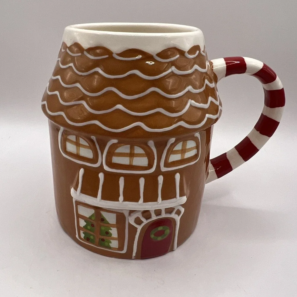 Target Wondershop Winter Christmas 2024 Gingerbread Mug Cocoa Coffee 15 oz